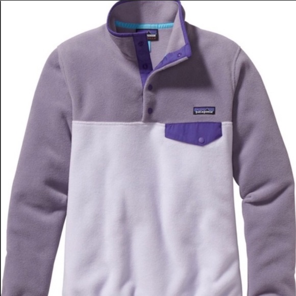 Patagonia Purple Synchilla Snap T 